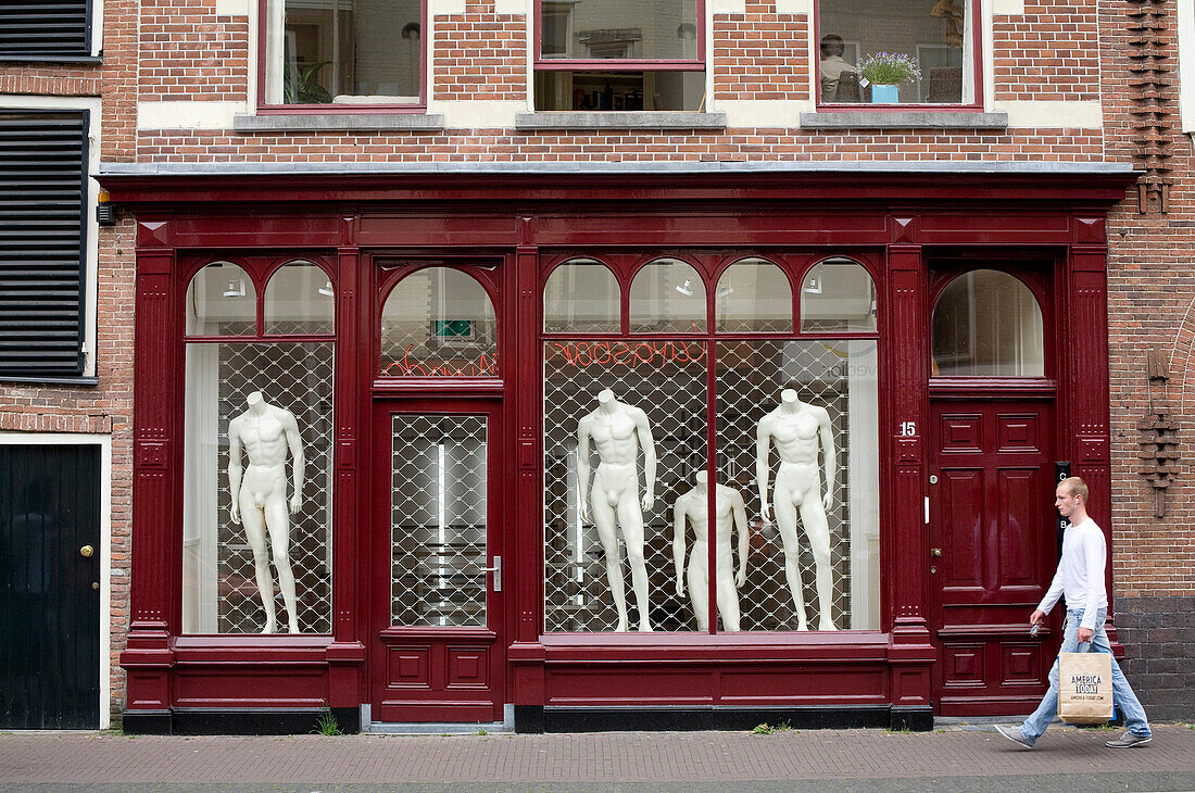 Netherlands, Southern Holland Province, Utrecht, Voorstraat, front store fashion