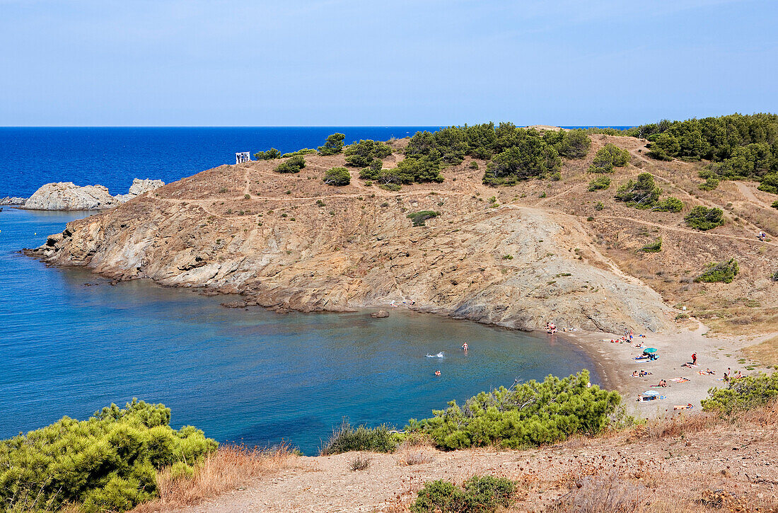 Spain, Catalonia, Costa Brava, Cap Ras, Borrosa beach