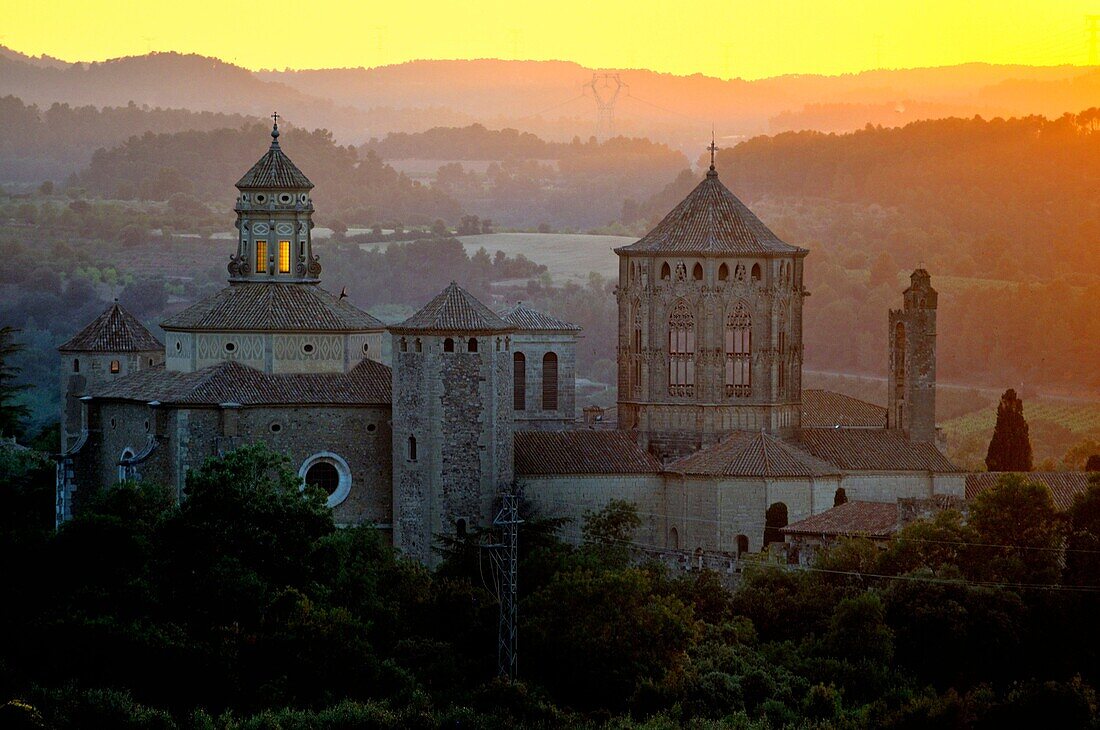 Sunset at Poblet Monastery