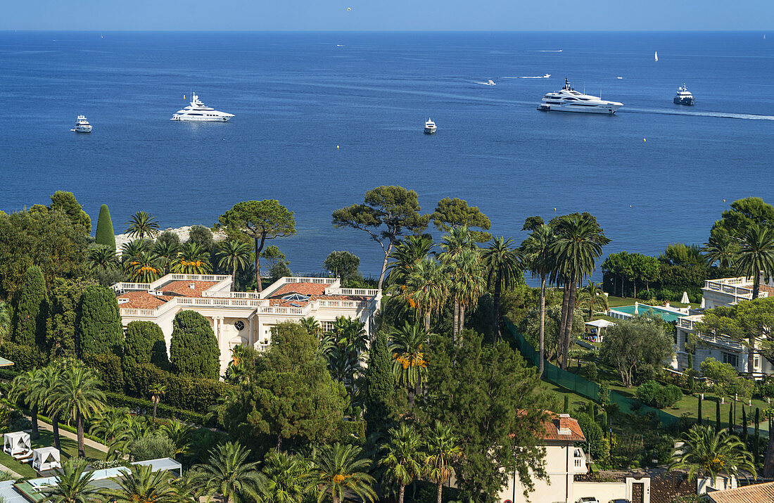 Saint Jean Cap Ferrat, Luxery Villa, Yachts, Meditarrenean Sea, Cote d Azur, France, Europe