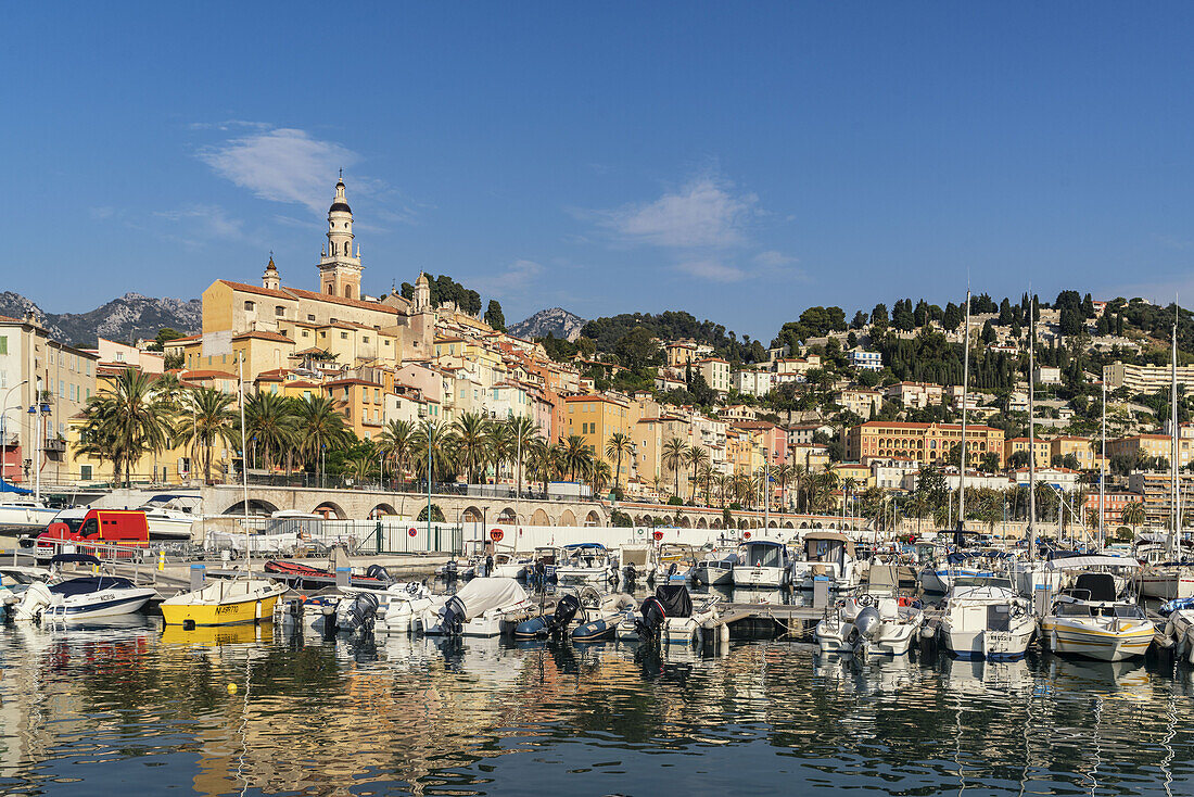 Hafen von Menton, Altstadt, Côte d Azur, Frankreich