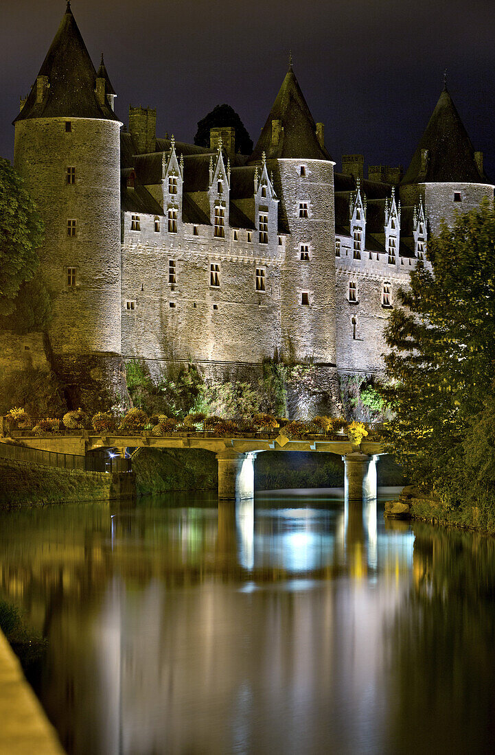 Schloss, Josselin, Bretagne, Frankreich