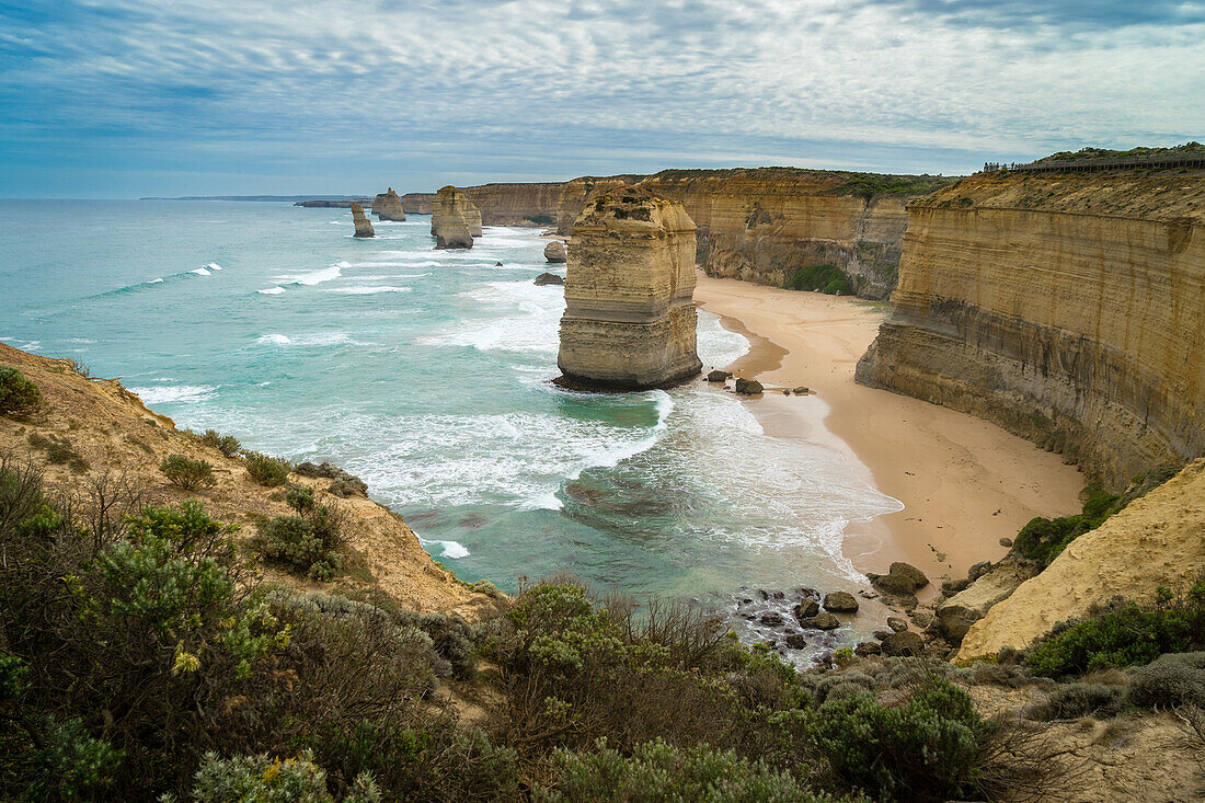 The Twelve Apostles geological formation a couple hours from Melbourne, Victoria, Australia, Pacific