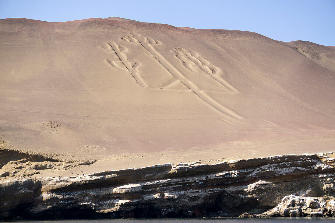 Hieroglyphs, Ballestos Islands, Peru, South America