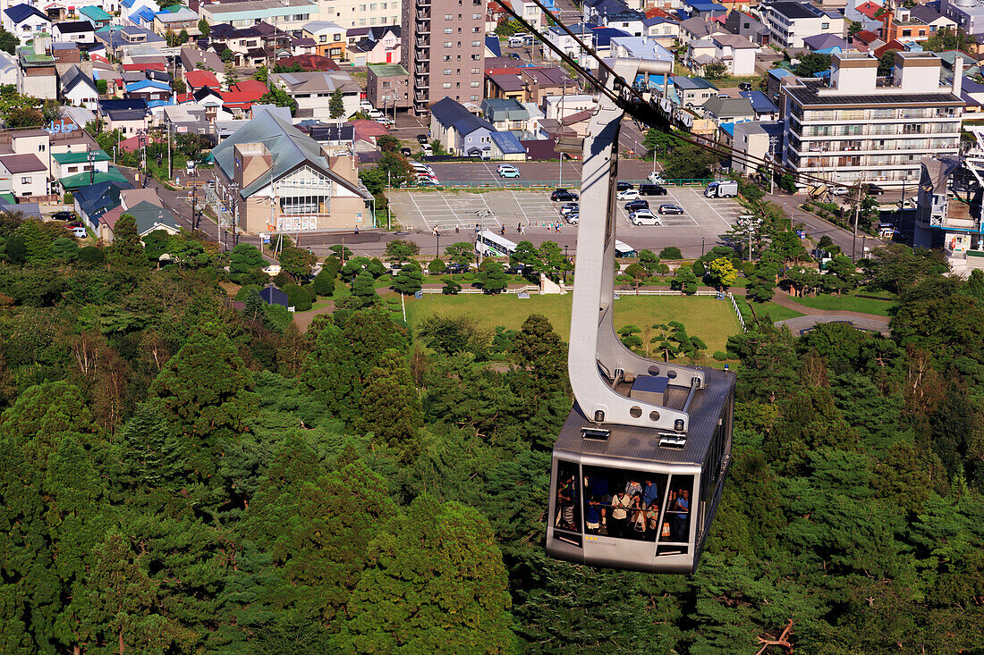 Ropeway, Hakodate City, Hokkaido Prefecture, Japan, Asia
