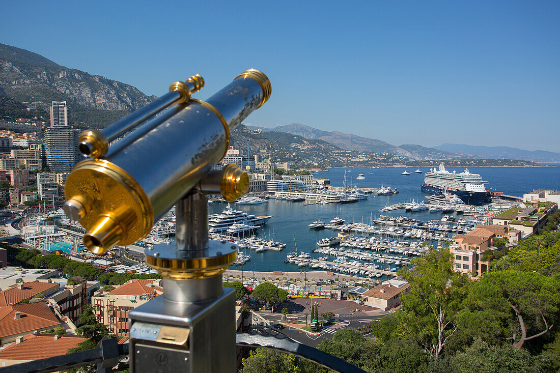 View of Harbour, Monaco, Mediterranean, Europe