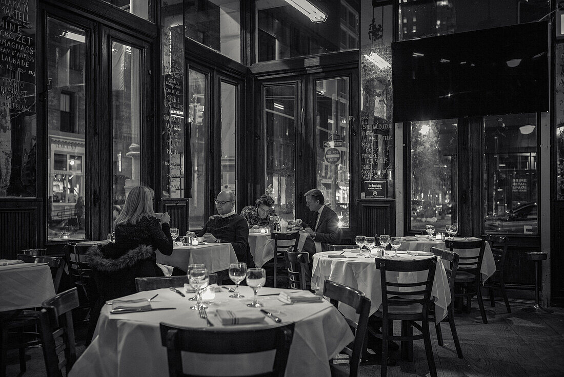 In the Restaurant, New York City, New York, USA