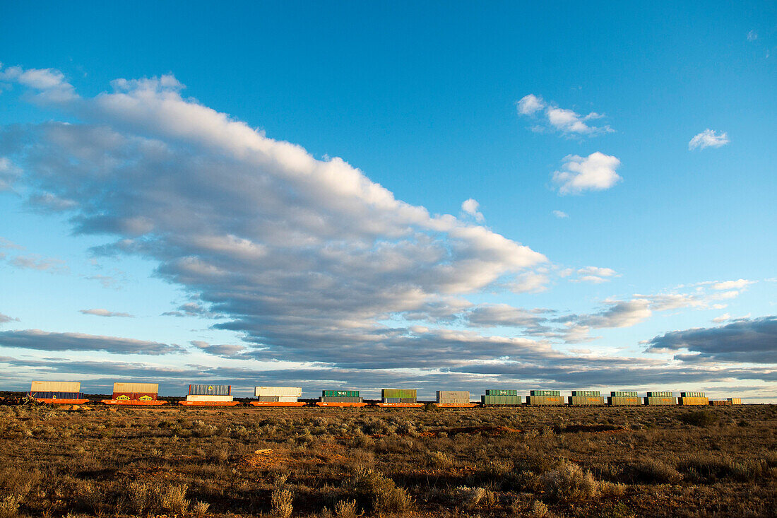 Freight train near Tarcoola, Tarcoola, Australia, South Australia