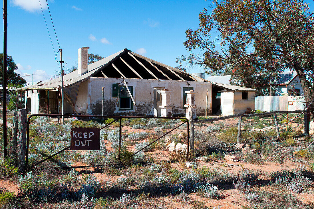 Das Outback-Kaff Kingoonya, Kingoonya, Südaustralien, Australien