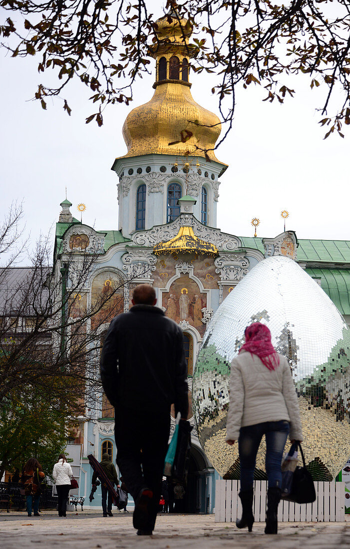 an der Kathedrale des Höhlenklosters, Kiew, Ukraine
