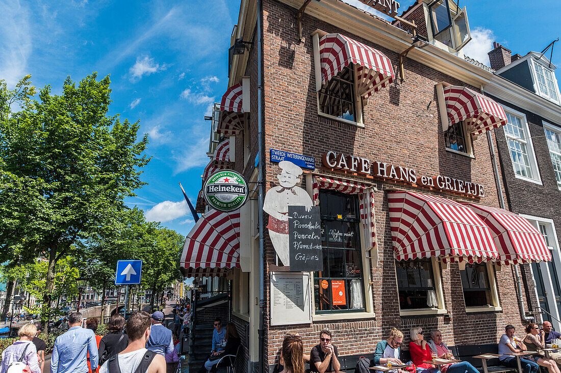 Typische Häuser in Amsterdam, Holland
