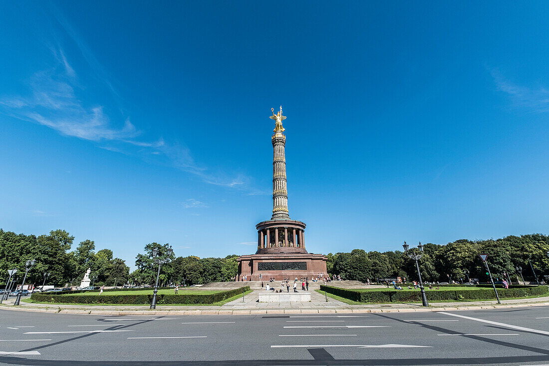 Siegessaeule at the Tiergarten in Berlin, Germany