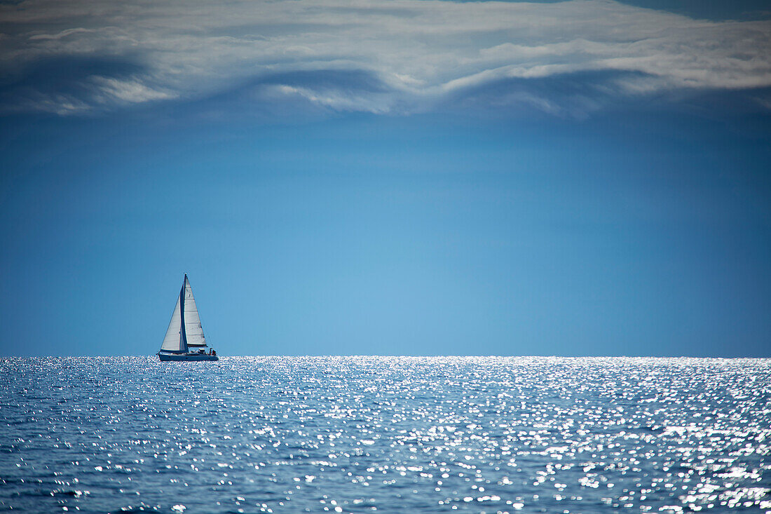 Sailing yachts and sailing boats, Kornati Islands, Adriatic Sea, Croatia