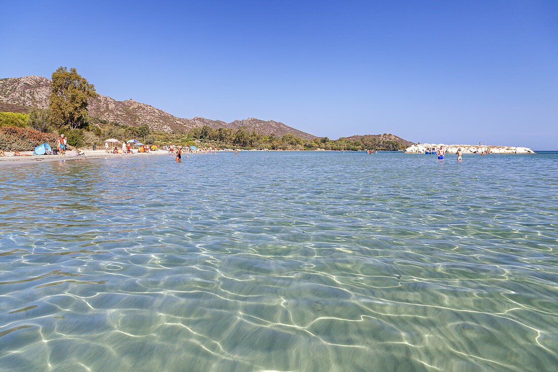 Strand Plage de la Roya in Saint-Florent, Korsika, Südfrankreich, Frankreich, Südeuropa, Europa