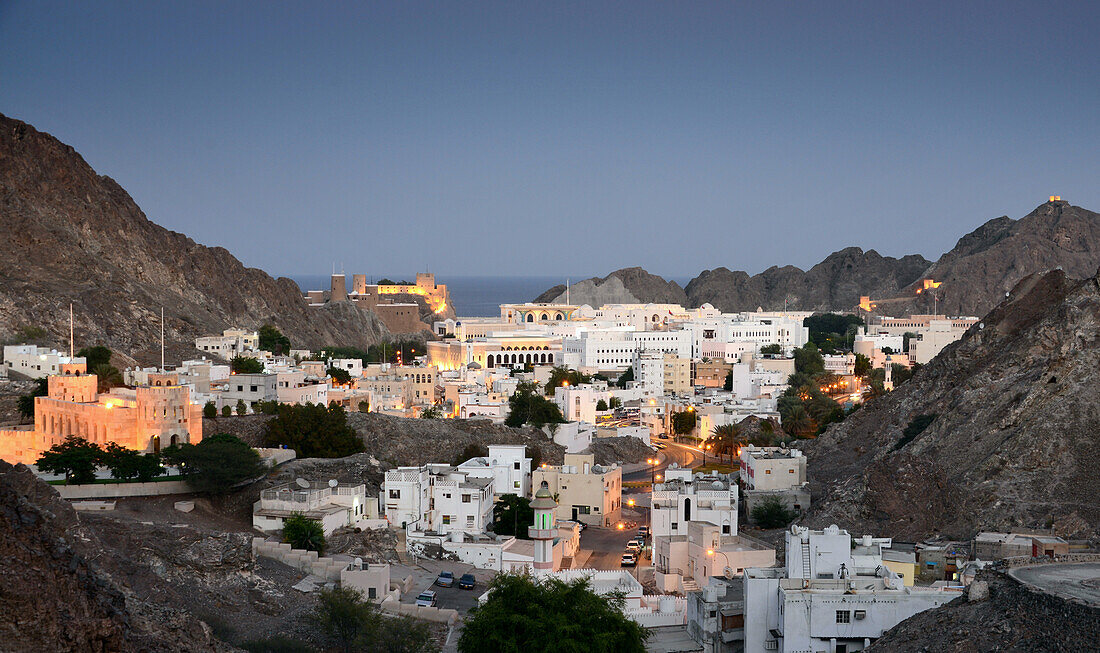 Palacequarter with Fort, Muscat, Oman