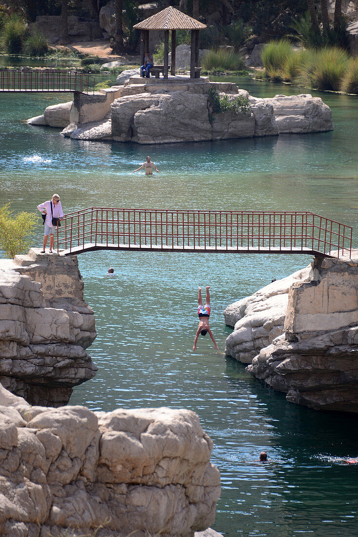 in the Wadi Bani Khalid near Sharquiyah desert, Oman