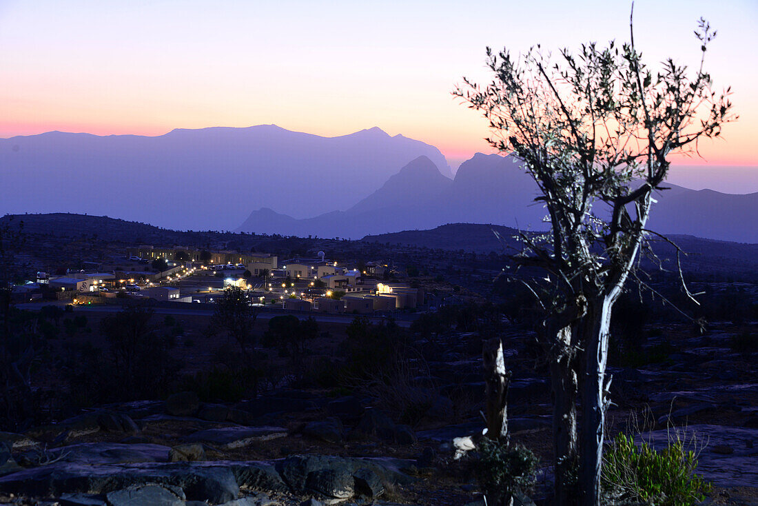 'Sonnenuntegang am ''Grand Canyon'' am Jebel Shams, Akhdar Gebirge, Oman'