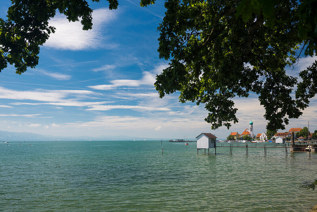 Kirche Sankt Georg, Wasserburg, Bodensee, Bayern, Deutschland