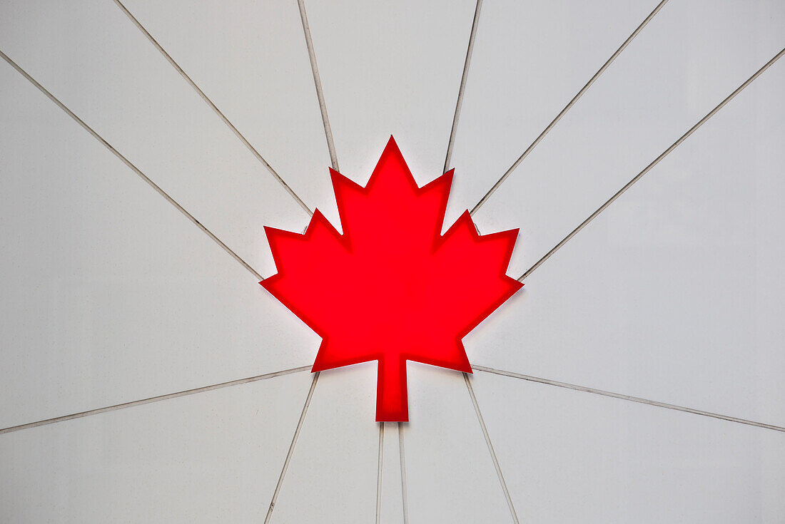 Logo on Canadian Olympic Museum, Montreal, Quebec, Canada