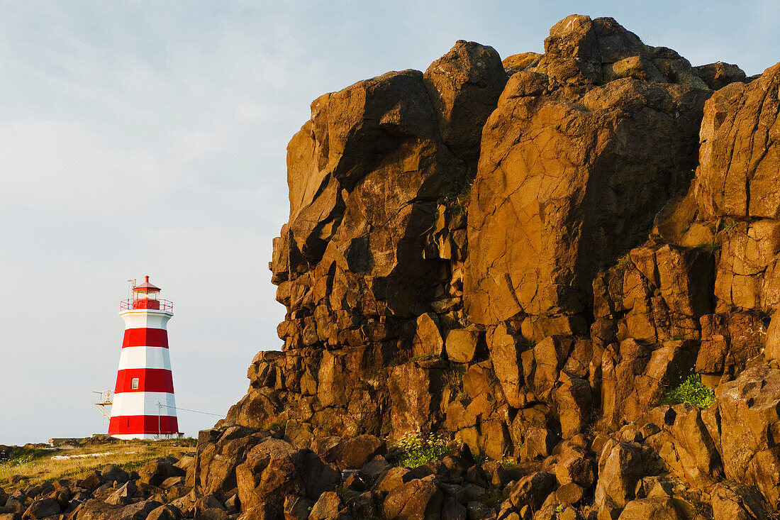 Brier Island Lighthouse, Bay of Fundy, Brier Island, Nova Scotia, Canada