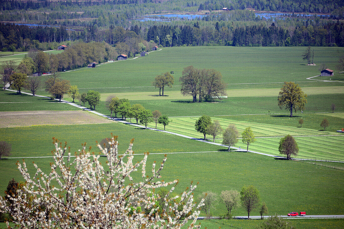 Landschaft bei Bad Feilnbach, Oberbayern, Bayern, Deutschland