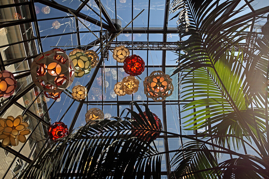 Palm garden, Cafe Luitpold, Brienner Strasse, Munich, Bavaria, Germany