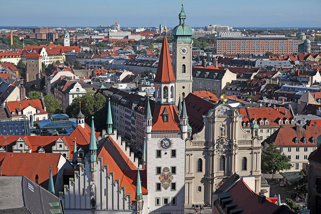 Old city hall, Altes Rathaus, Heilig-Geist-Kirche, Munich, Bavaria, Germany
