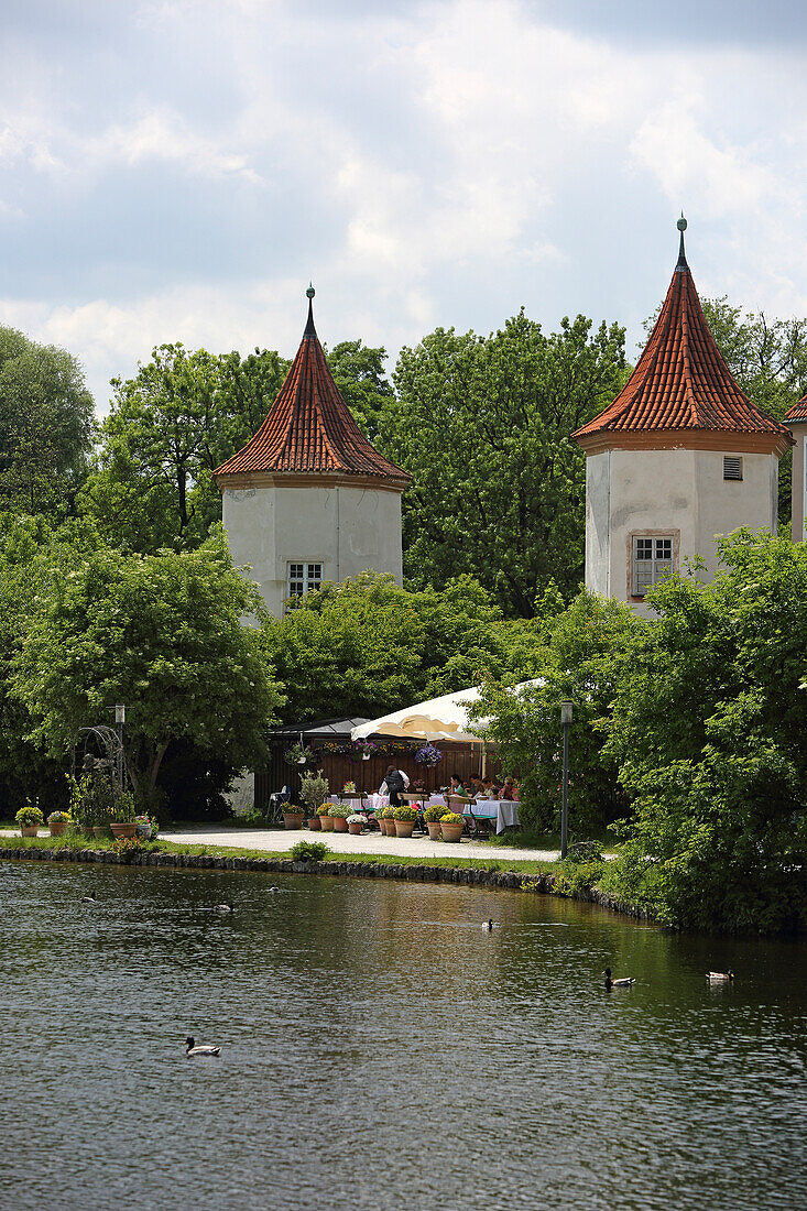 Blutenburg castle, Obermenzing, Munich, Bavaria, Germany