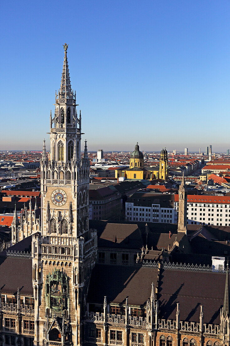 New City Hall, Neues Rathaus, Marienplatz, Munich, Bavaria, Germany