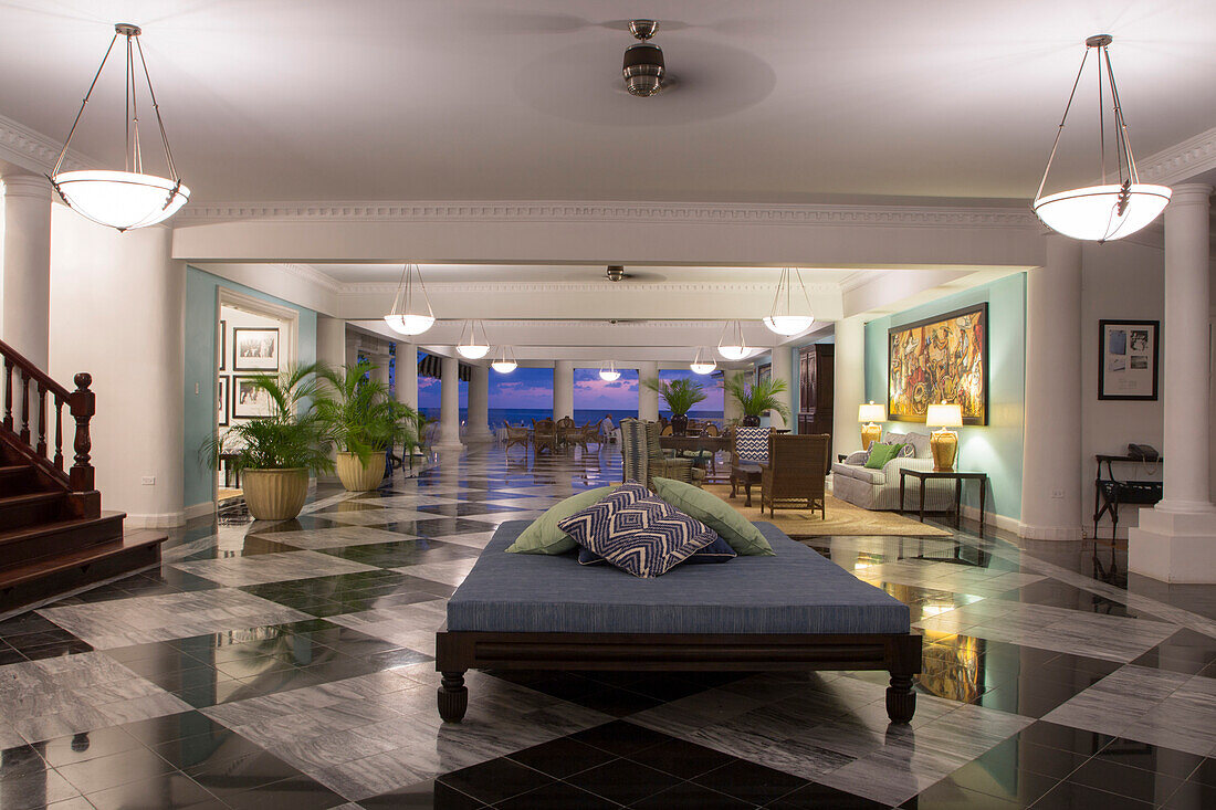 Elegant Lobby at Half Moon Resort Rose Hall, near Montego Bay, Saint James, Jamaica