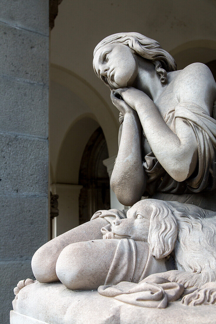 sculptures, Monumental Cemetery of Staglieno, Genoa, Liguria, Italy