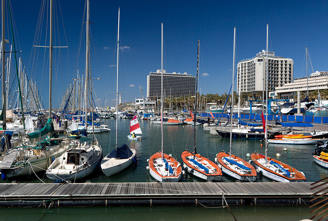 The marina, Tel-Aviv, Israel