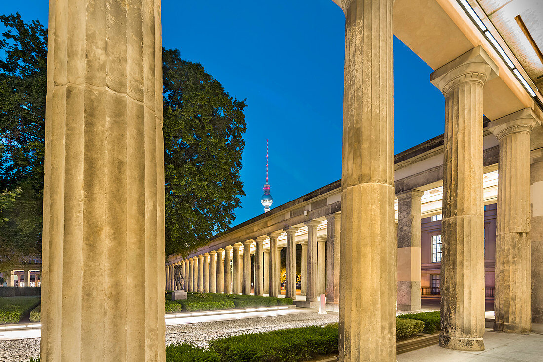Portico at Alte Nationalgalerie, Museum Island, Berlin, Germany