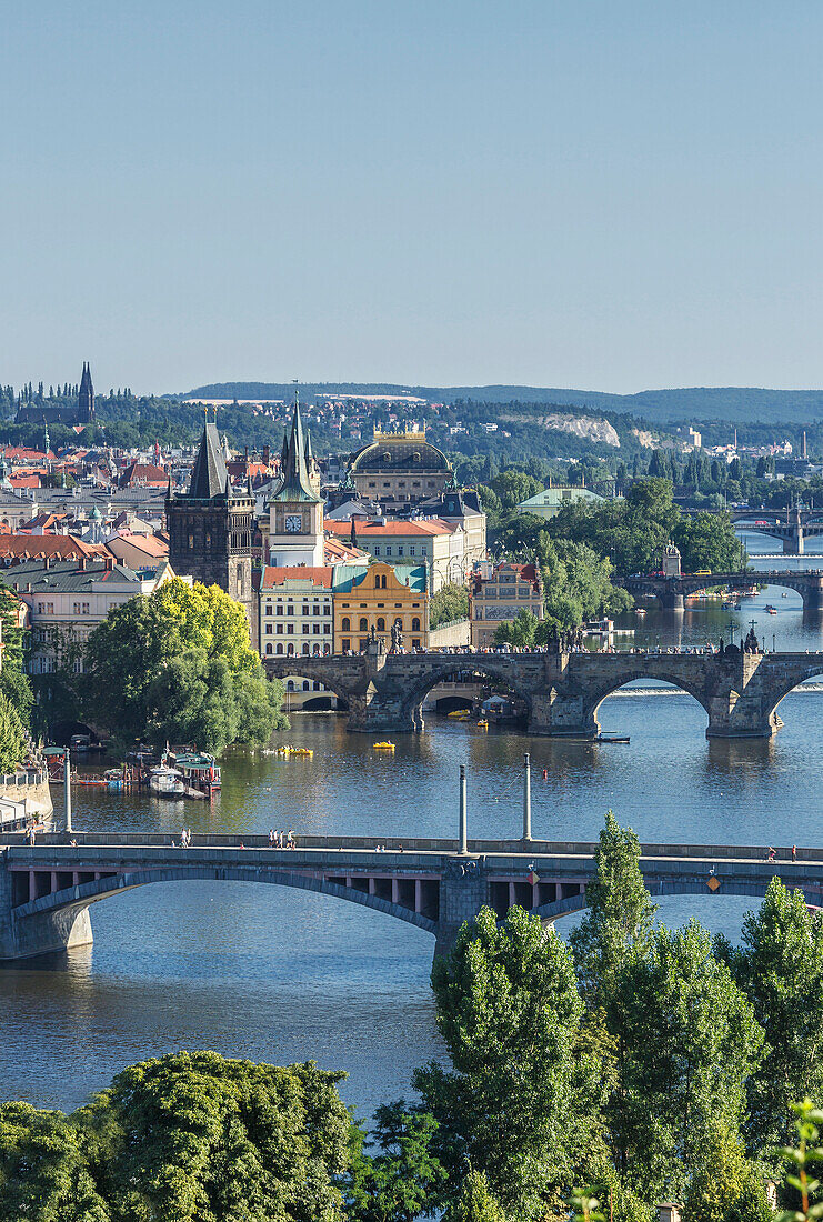 Bridges over Prague river, Prague, Czech Republic