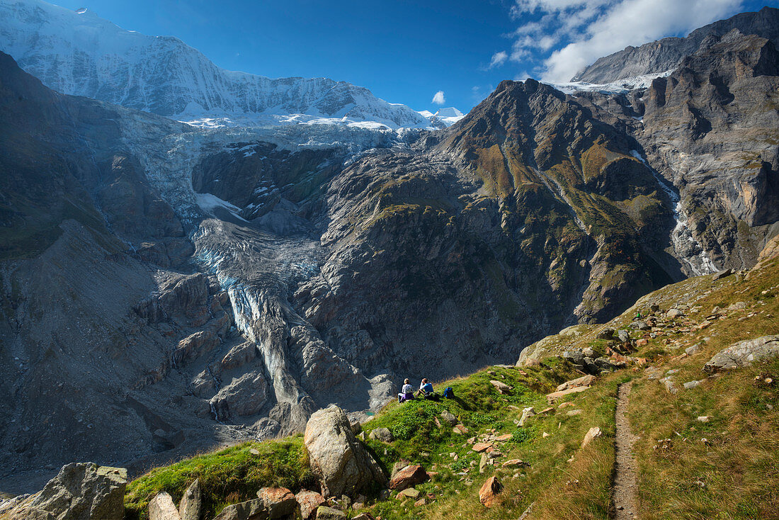 View at Fiescherhorn, Grindelwald, Bernese alps, Canton Berne, Switzerland