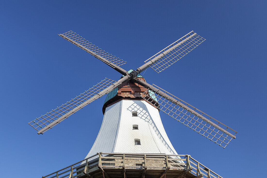 Windmill Amanda in Kappeln, Baltic coast, Schleswig-Holstein, Northern Germany, Germany, Europe