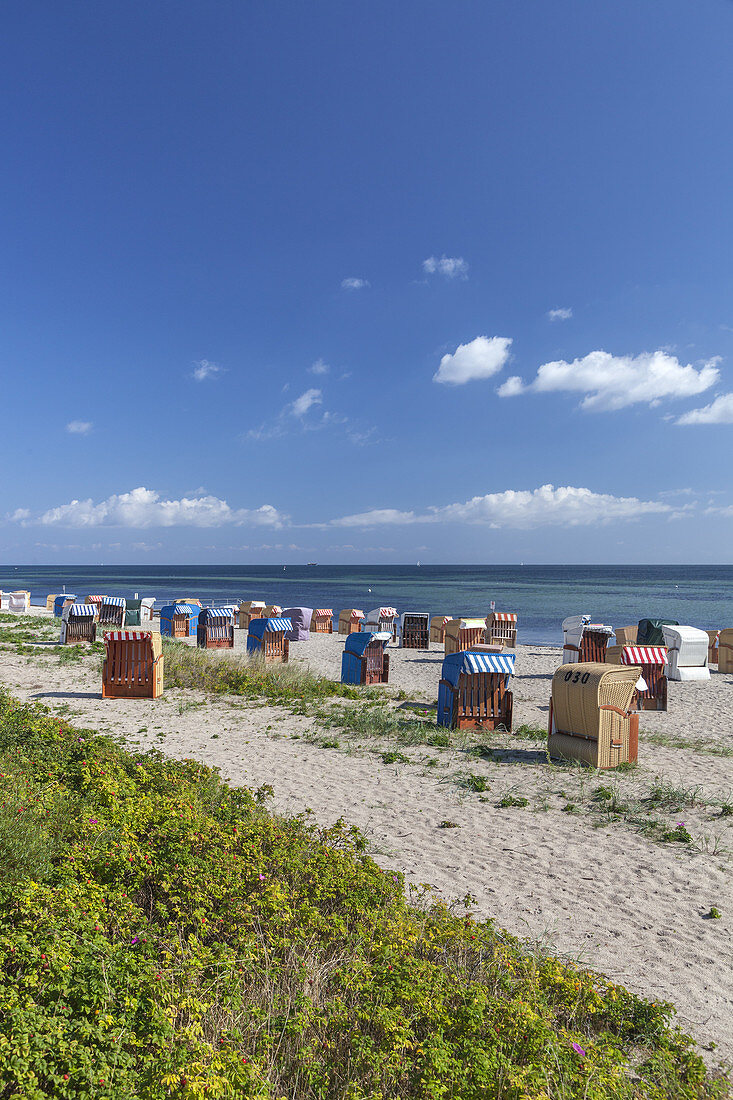 Beach near Strande, Baltic coast, Schleswig-Holstein, Northern Germany, Germany, Europe