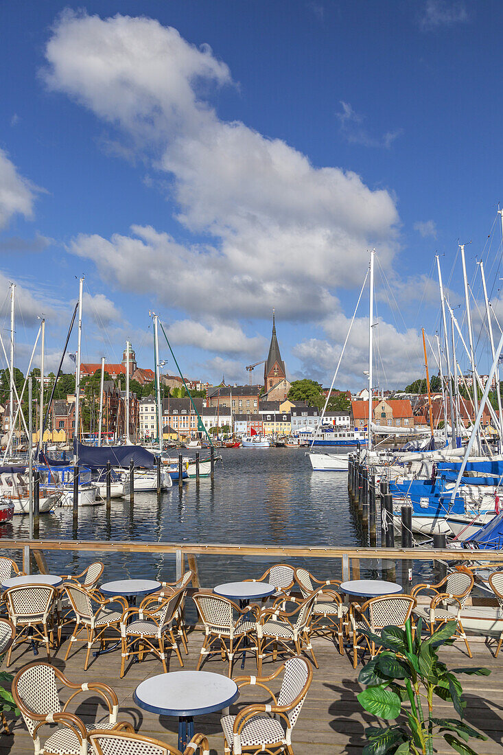 View of Flensburg, Baltic coast, Schleswig-Holstein, Northern Germany, Germany, Europe