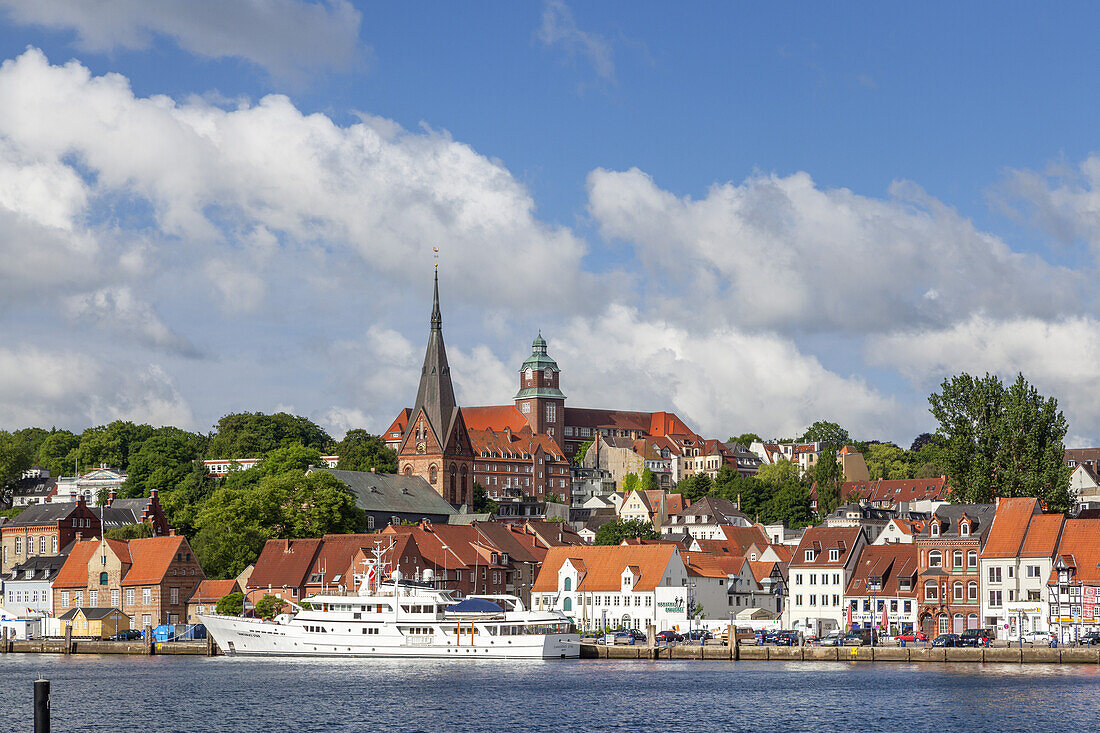 View of Flensburg, Baltic coast, Schleswig-Holstein, Northern Germany, Germany, Europe