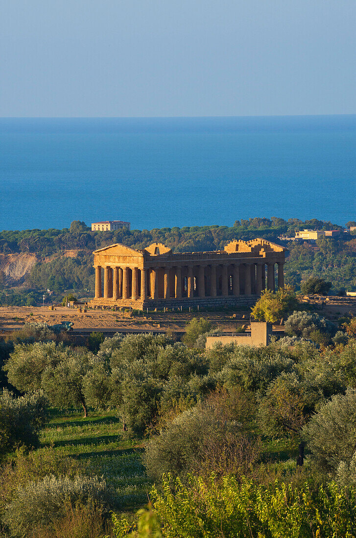 Tempel von Concordia, Tal der Tempel, Agrigent, UNESCO Weltkulturerbe, Sizilien, Italien, Europa