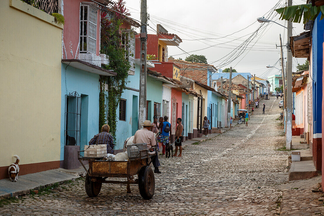 Straßenszene, Trinidad, UNESCO Weltkulturerbe, Provinz Sancti Spiritus, Kuba, Westindische Inseln, Karibik, Mittelamerika