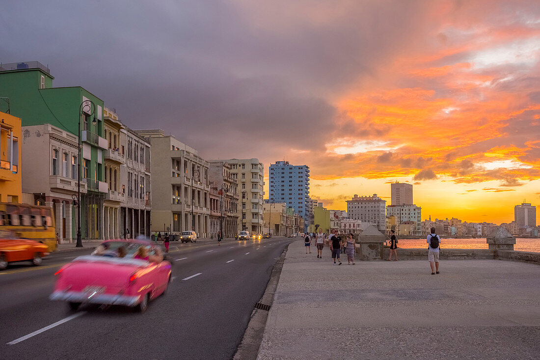 Der Malecon, Havanna, Kuba, Westindische Inseln, Karibik, Mittelamerika