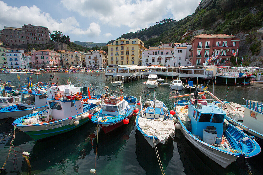 Marina Grande, Sorrento, Costiera Amalfitana (Amalfiküste), UNESCO Weltkulturerbe, Kampanien, Italien, Europa