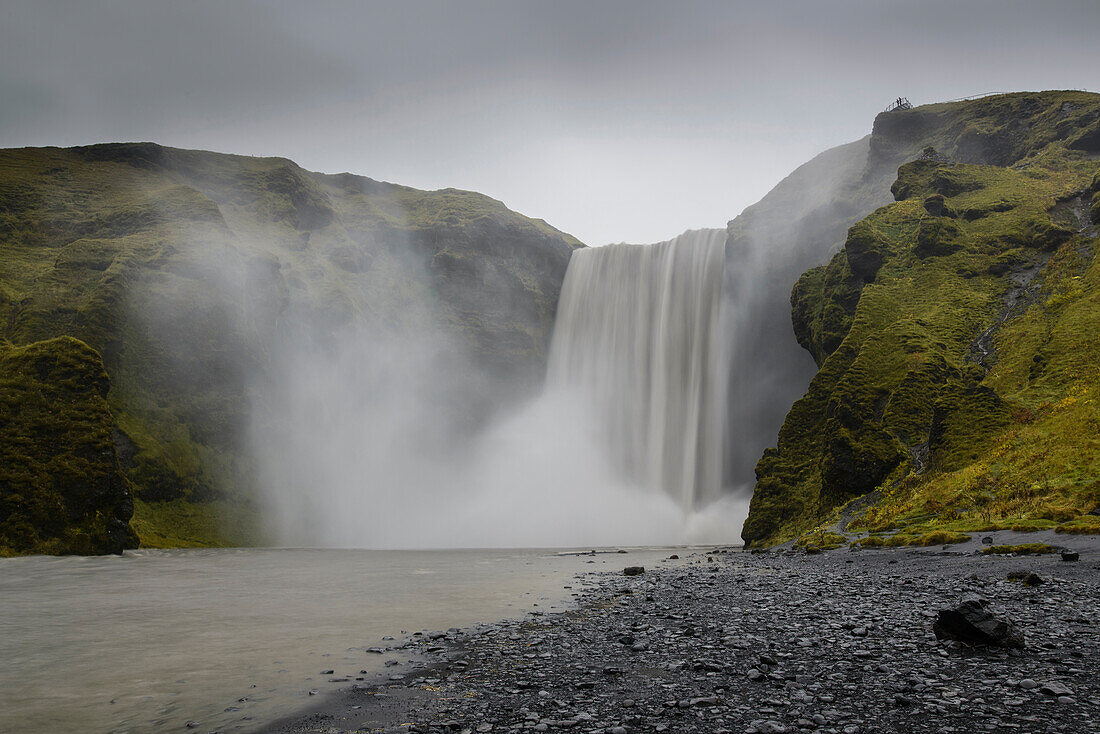 Skogafoss Wasserfall, Island, Polar Regionen