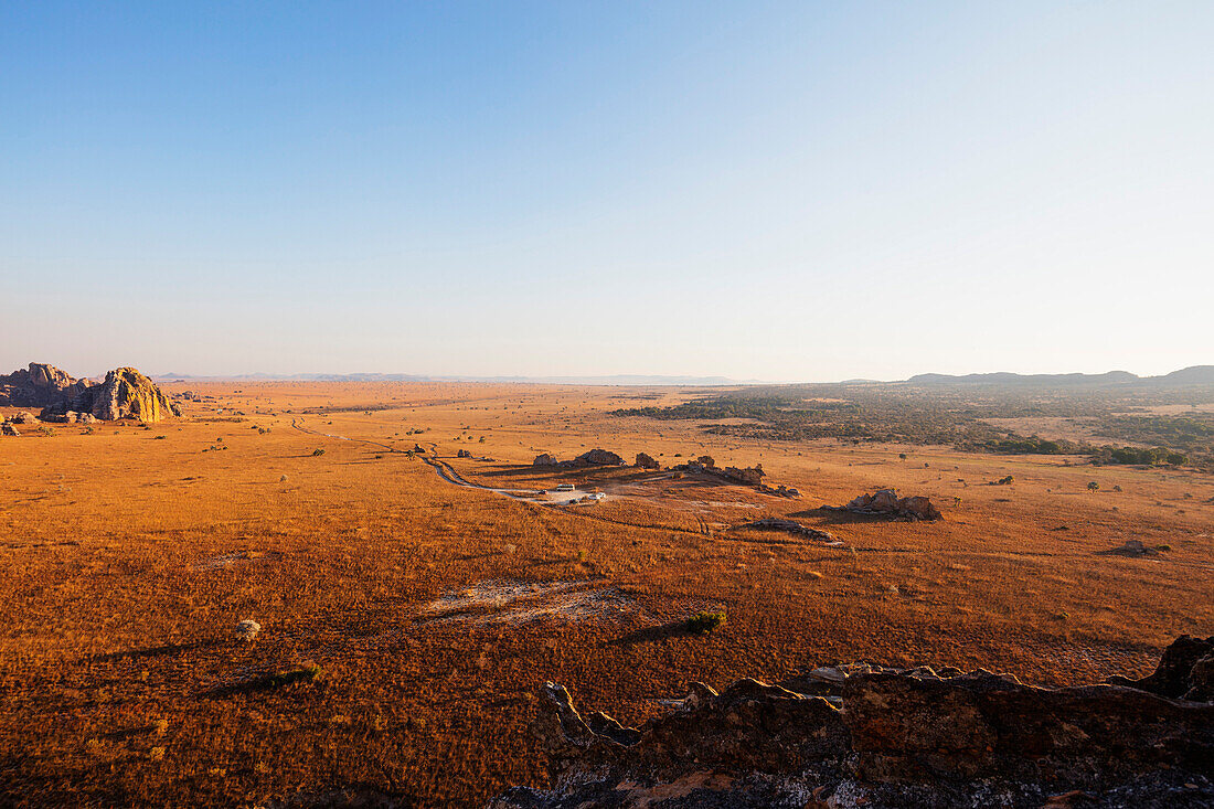 Fenetre d'Isalo (das Fenster von Isalo), Isalo Nationalpark, zentraler Bereich, Madagaskar, Afrika