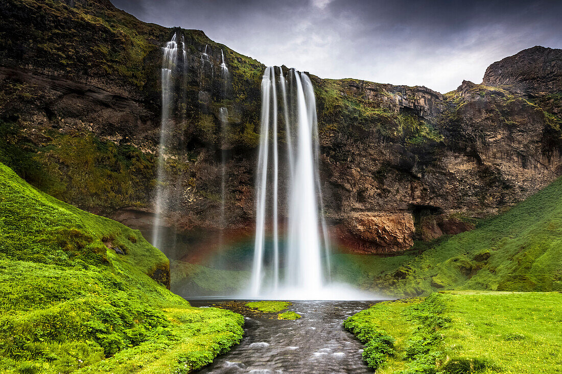 Seljalandsfoss Wasserfall, Süd Region, Island, Polar Regionen