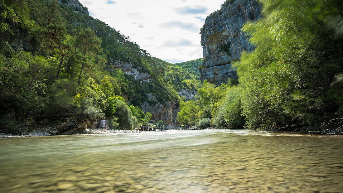 Verdon gorge, river landscape, Verdon river, Route des Cretes, Vosges, Provence-Alpes-Cote d'Azur, France