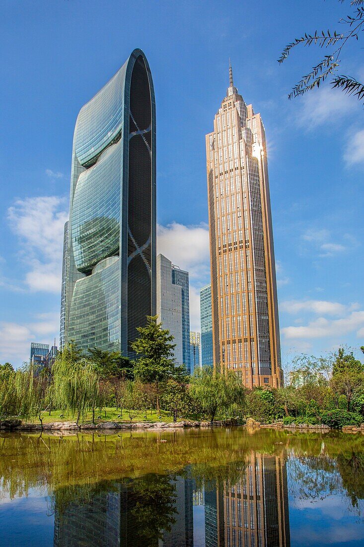 China, Provinz Guangdong, Stadt Guangzhou, Wuyan Neustadt, Pearl River Tower.