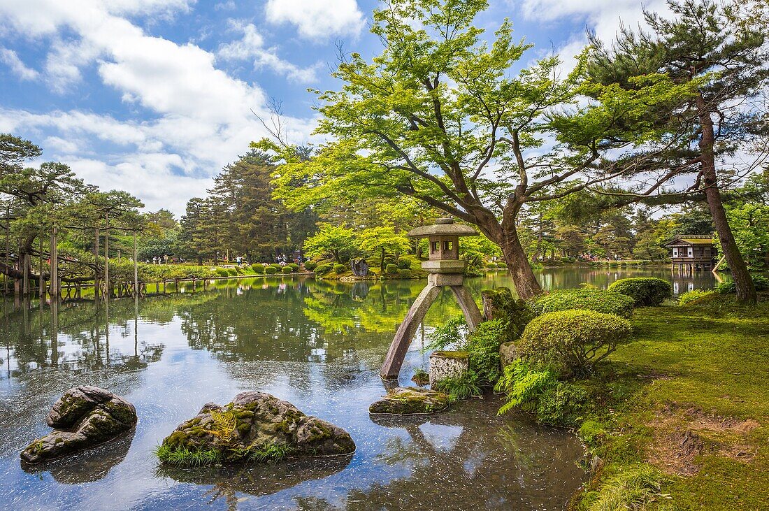 Japan, Kanazawa Stadt, Kenroku-en Garten.