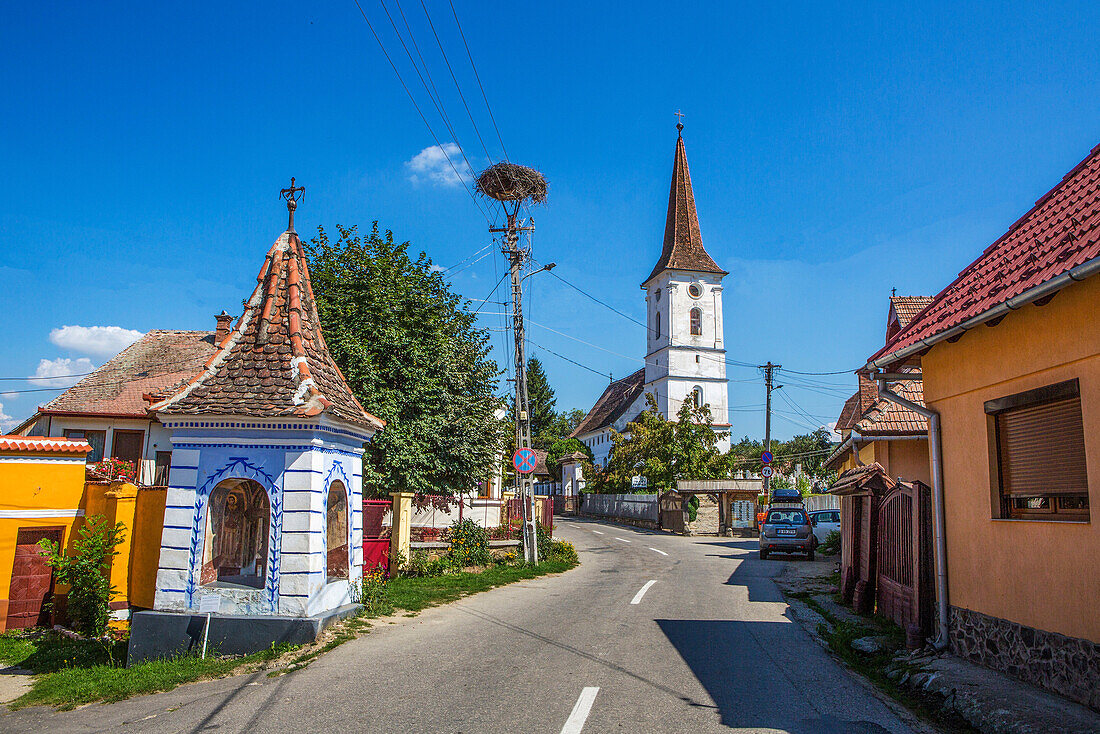 Rumänien, Sibiel Dorf in der Nähe von Sibiu City, lokale Kirche.